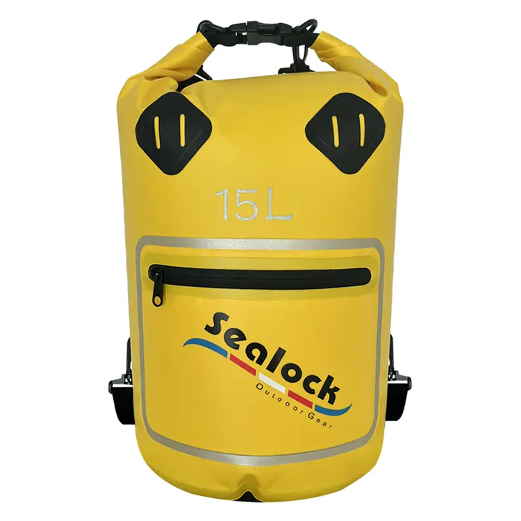 Beg Kering Kalis Air 15L/20L IPX7 dengan Tingkap Lutsinar dan Pengasingan Kering-Basah