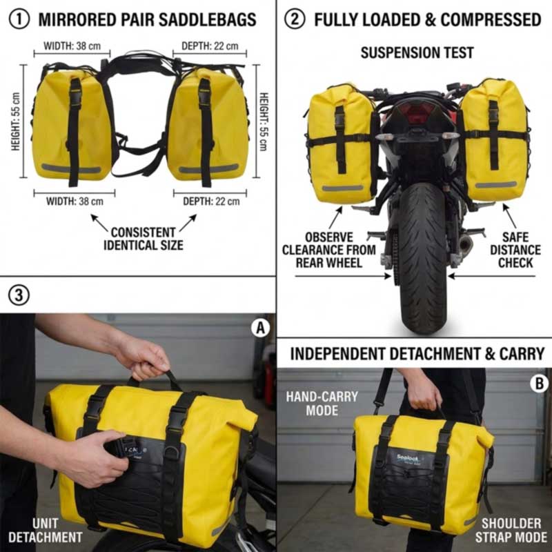 Pengeluar Beg Pelana Motosikal untuk Jenama Motosikal Adventure