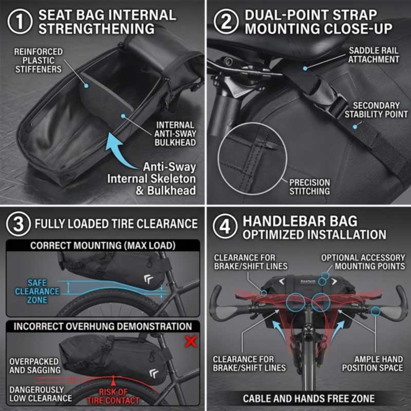 Pengeluar Beg Basikal Kalis Air untuk Jenama Berbasikal