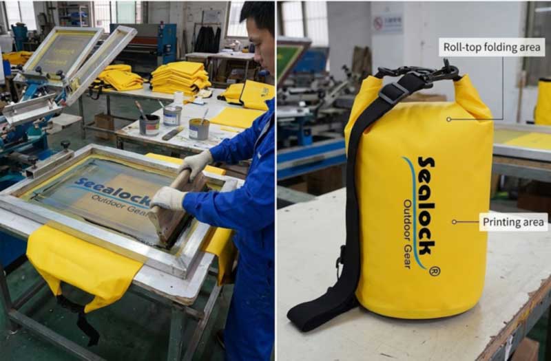 Beg Kering Promosi dengan Logo Tersuai: Kaedah Mencetak, MOQ dan Kos Unit