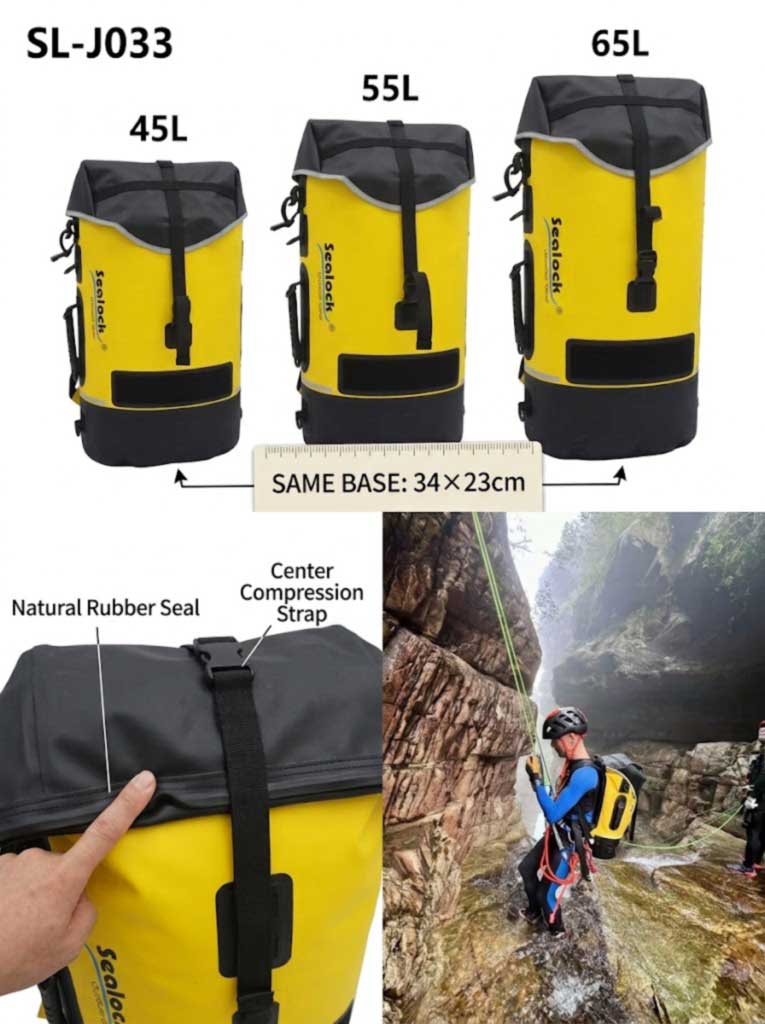 Caving and Canyoning Backpack Pengeluar: IPX8 Welded Packs for Expedition Brands