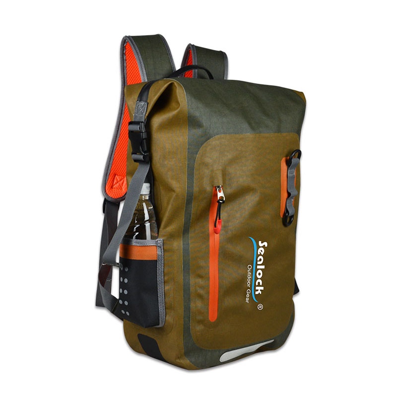 Beg galas kalis air 20L Roll Top dengan Lengan Komputer Riba untuk Ulang-alik dan Perjalanan