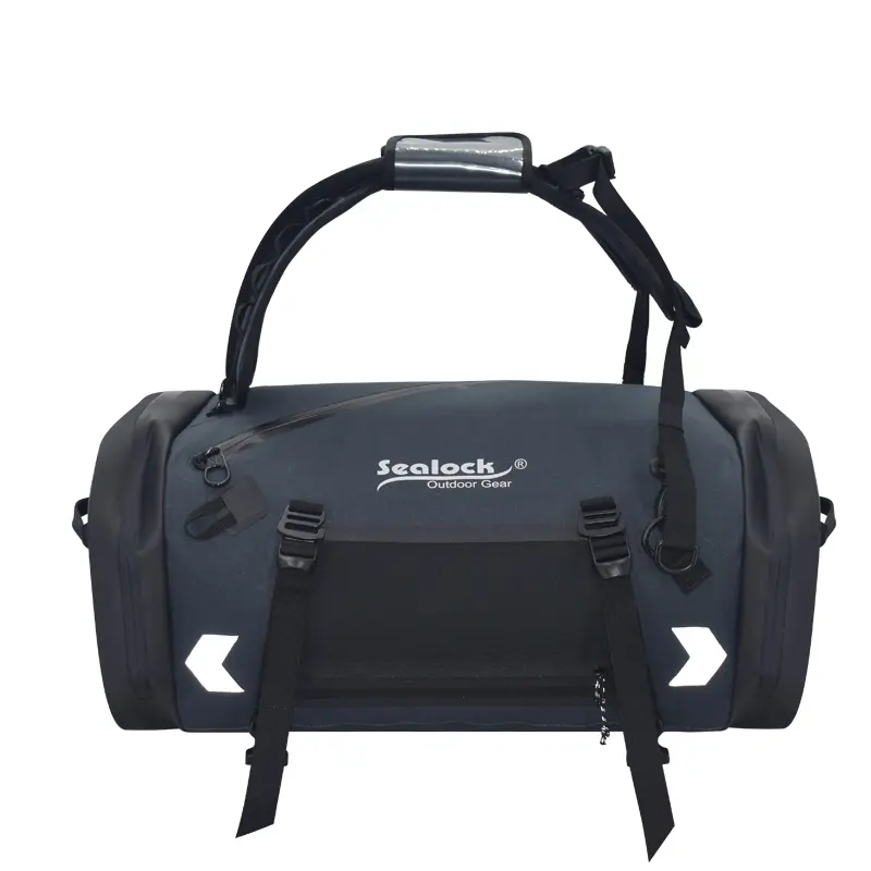 Beg Kalis Air Motosikal 55L 3 Hala dengan Zip Kedap Udara (Tali / Beg galas / Bawa)